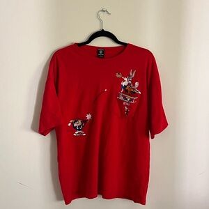 Vintage looney tunes embroidered tshirt